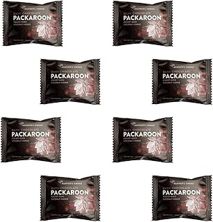 Heather's Choice Packaroons, Vegan Gluten-Free Individually Wrapped Snacks for Backpacking, Camping, Hiking and Travel (Dark Chocolate)