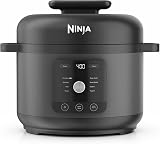 Ninja HyperHeat PC201UK Autocuiseur 9 en 1, mijoteuse et cuiseur à riz, avec grille à vapeur et casserole amovible de 6 L, passe au lave-vaisselle, pour faire du yaourt, du riz et plus encore, noir - 1