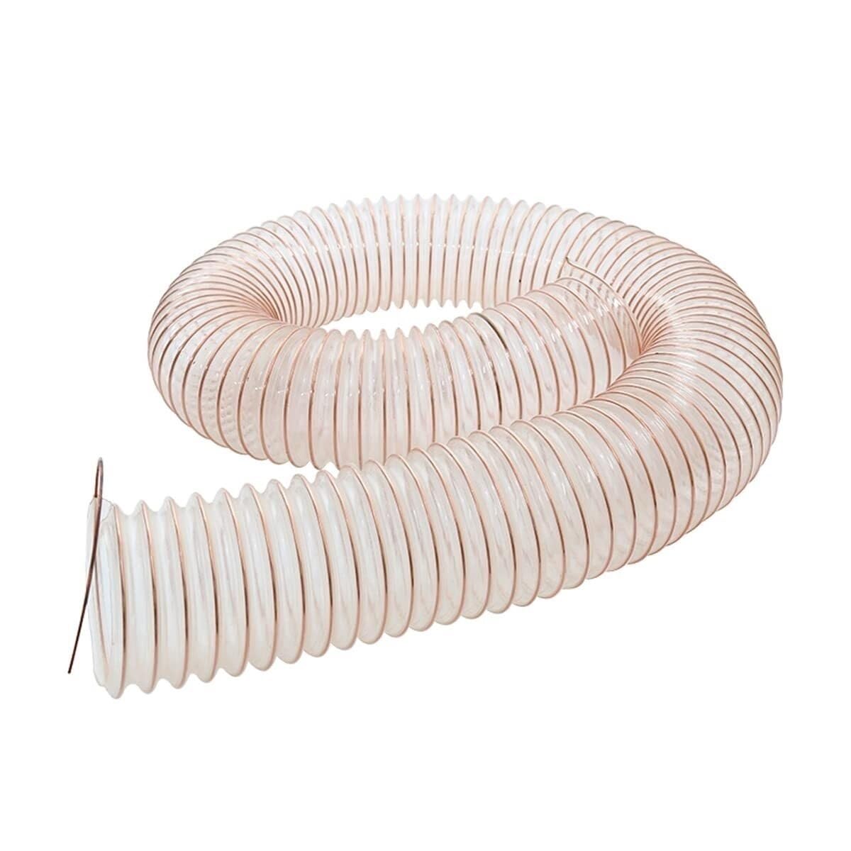 Tuyau flexible en polyuréthane de 1 m de long - Diamètre intérieur de 25 mm à 70 mm, conduit en PU transparent for solides abrasifs, utilisation industrielle, résistant à la température(Inner Diameter
