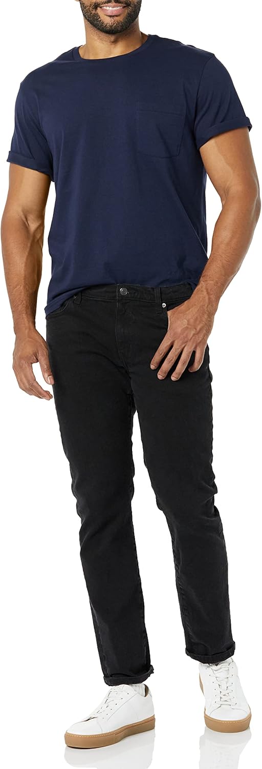 Amazon Essentials Mens T-Shirt Slim-Fit Short-Sleeve Crewneck Pocket - Image 4