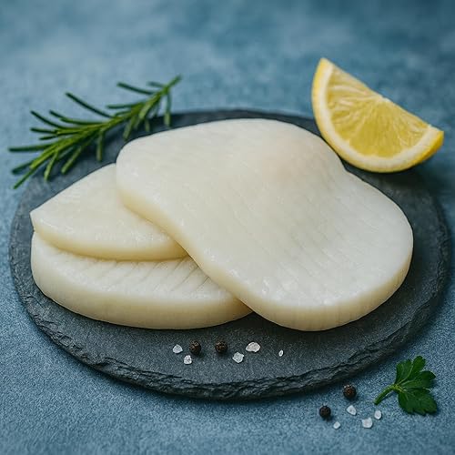 OCEANZEN: Calamari Steaks, Approximately 1/4 Inch Thick,Premium Quality,4-5 Ounces Per
