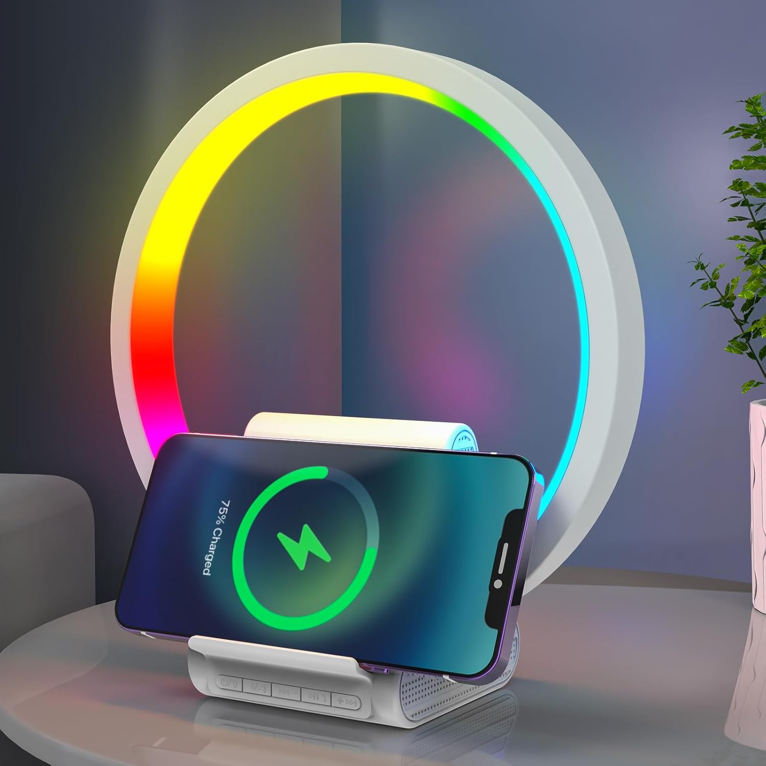 Un Pont De Dj Avec Des Lumières Colorées En Arrière-plan | Photo Gratuite