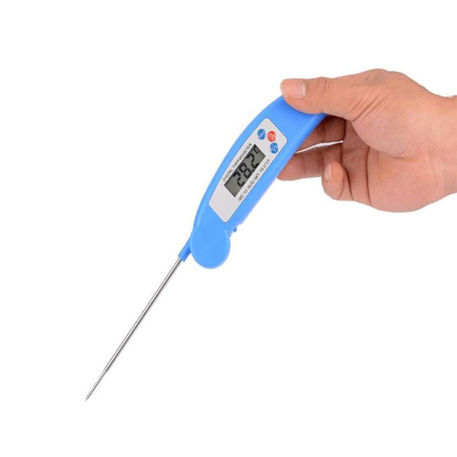 Termometr do gotowania Cyfrowy termometr do mięsa Elektroniczny termometr do gotowania Termometr z sondą Narzędzie kuchenne (niebieski 26 cm)