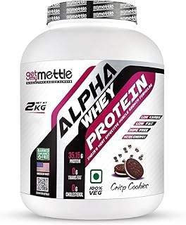 Sponsored Ad - Alpha Whey Protein Powder, Crisp Cookies (2kg / 4.4lbs) | 35.06g Protein Per Serving | High Protein for Muscle Growth & Recovery | Fast Absorption | Gym Nutrition