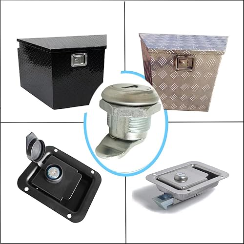 Miniatura 5 de Paquete de 2 piezas de repuesto para caja de herramientas de camión con llaves para caja de herramientas de recogida, cilindro de repuesto de 58