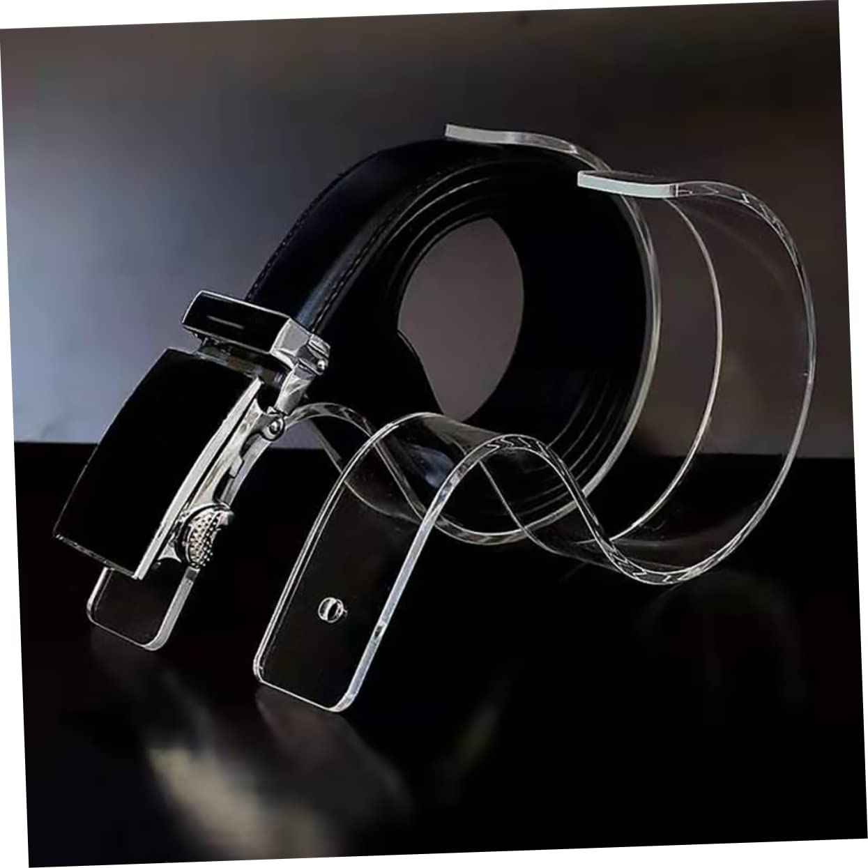 OKUMEYR Pcs Acrylic Belt Display Stands Belt Rack for Men Women Wall Mount Organizer