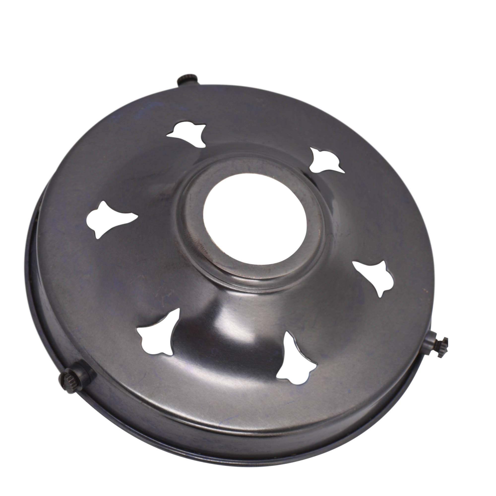 Elektek 4.25" Bronze Glass Lamp Shade Gallery Fitting For B22 Shade Ring Bulb Holders 4.25 Inch - Bronze