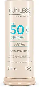 Sunless Protetor Stick Com Base Clara Fps50 Sunless 12G