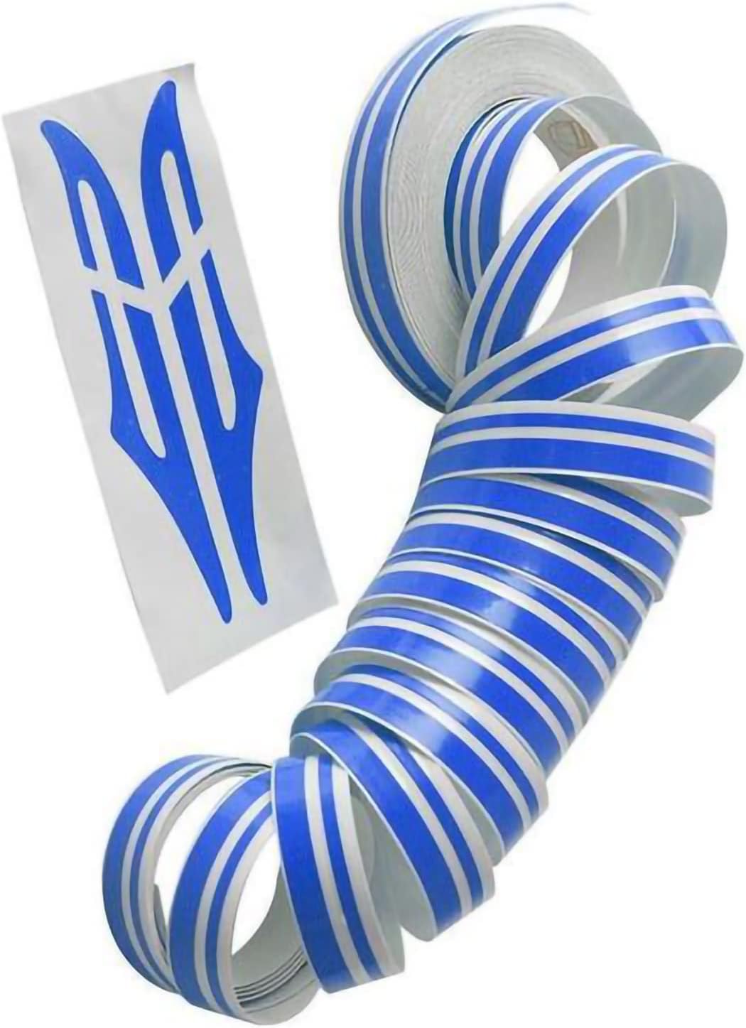 Auto Pinstripe Tape Pin Stripe Vinyl Tape - 1/2" (12mm) Double Line Decal For Cars, Motorcycles, Helmets (32ft Roll) Motorcycle Pinstripe Decals - Foto 2