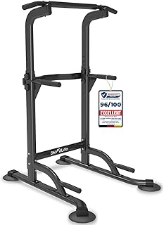 DH FitLife Power Tower Dip Station| Barre de traction autonome | Barre de dips pour le dos | Station de musculation Power Tower | Station de fitness | Rack de puissance pour salle de sport à domicile