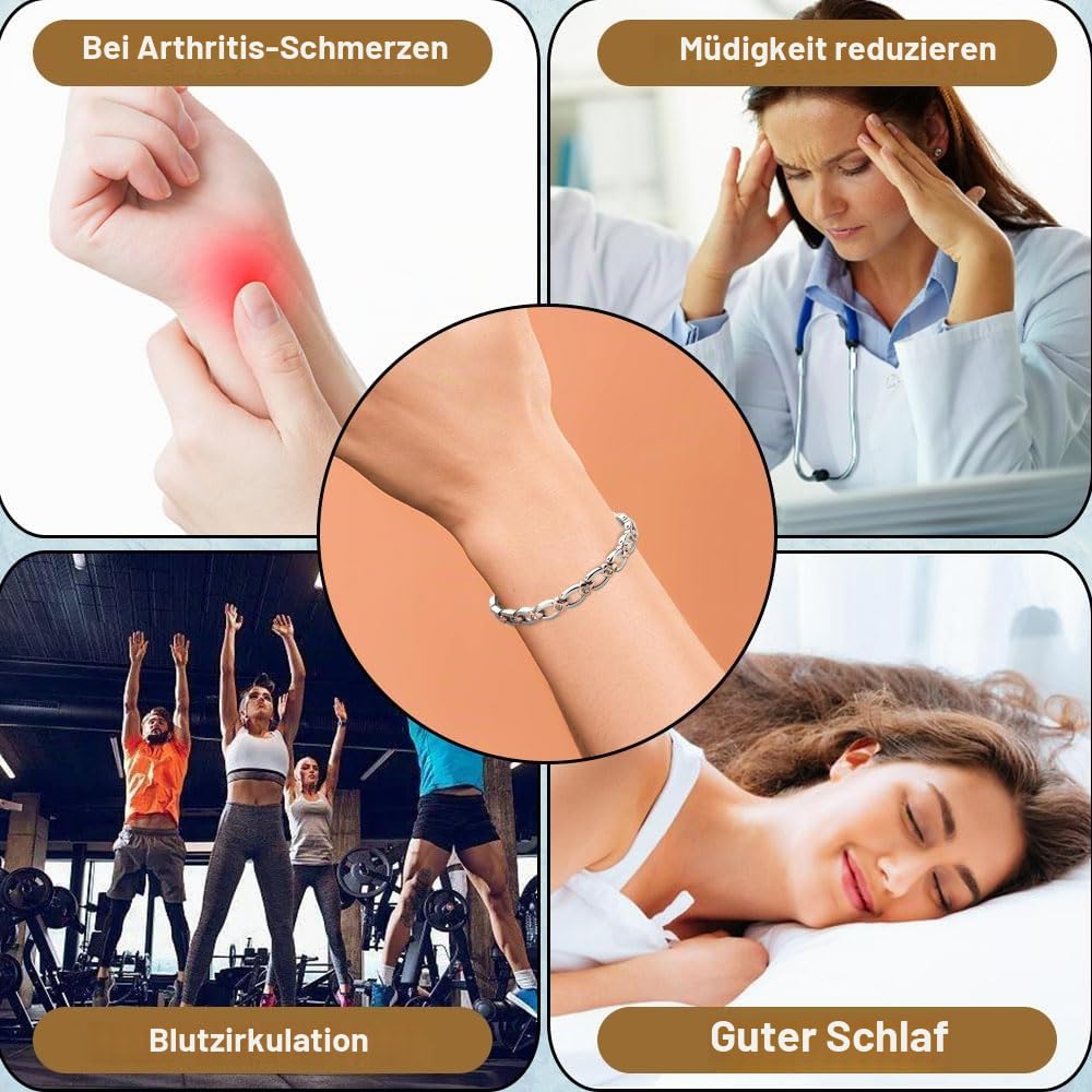 HAQI Damen Magnetarmband Edelstahl Super Strength Arthritis Magnetarmband Geschenk