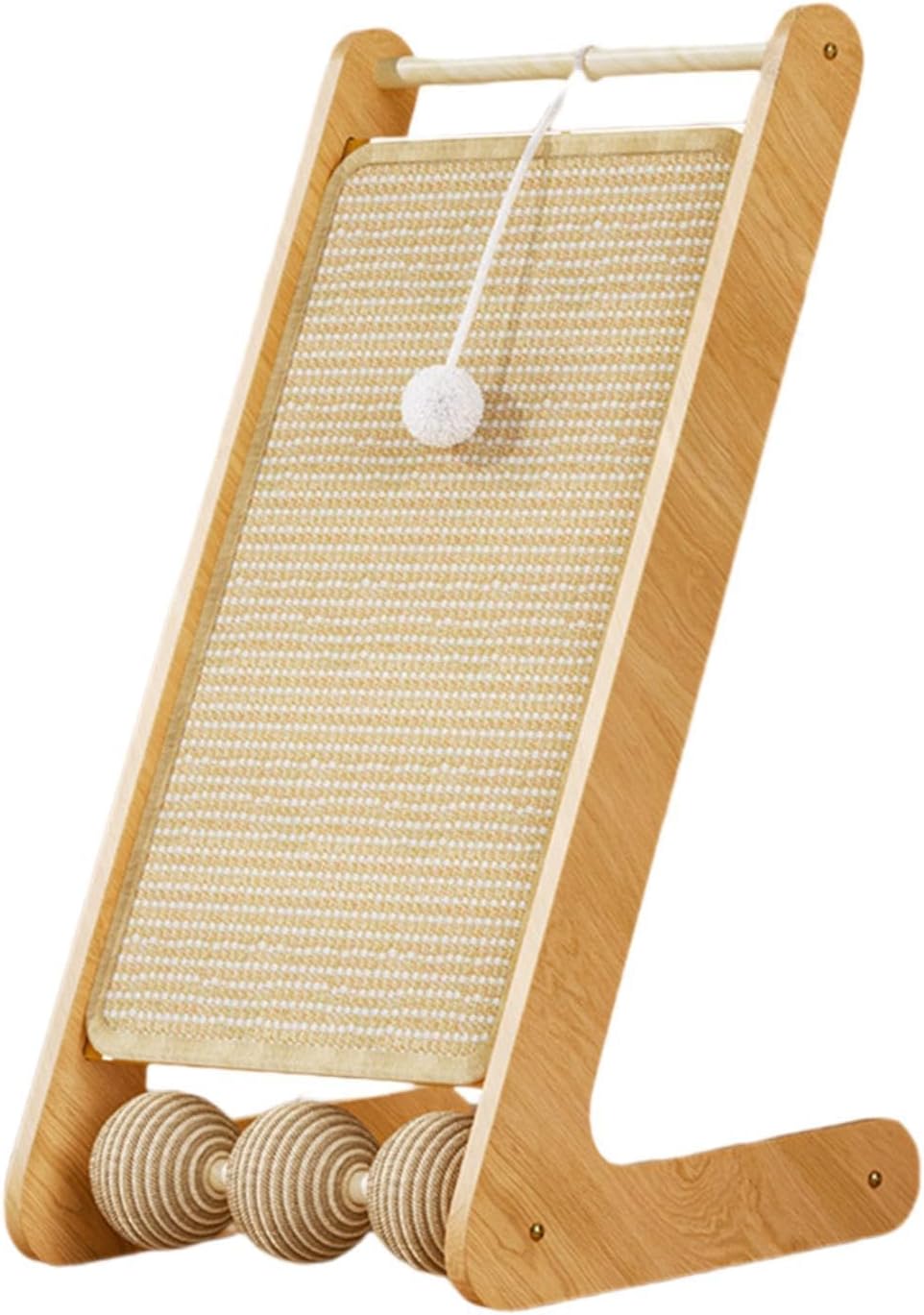 Toysmith サイザル麻スクラッチパッド サイザル麻猫用スクラッチャー L字型 ペット用品 猫スクラッチャー 床置き式 遊び 追