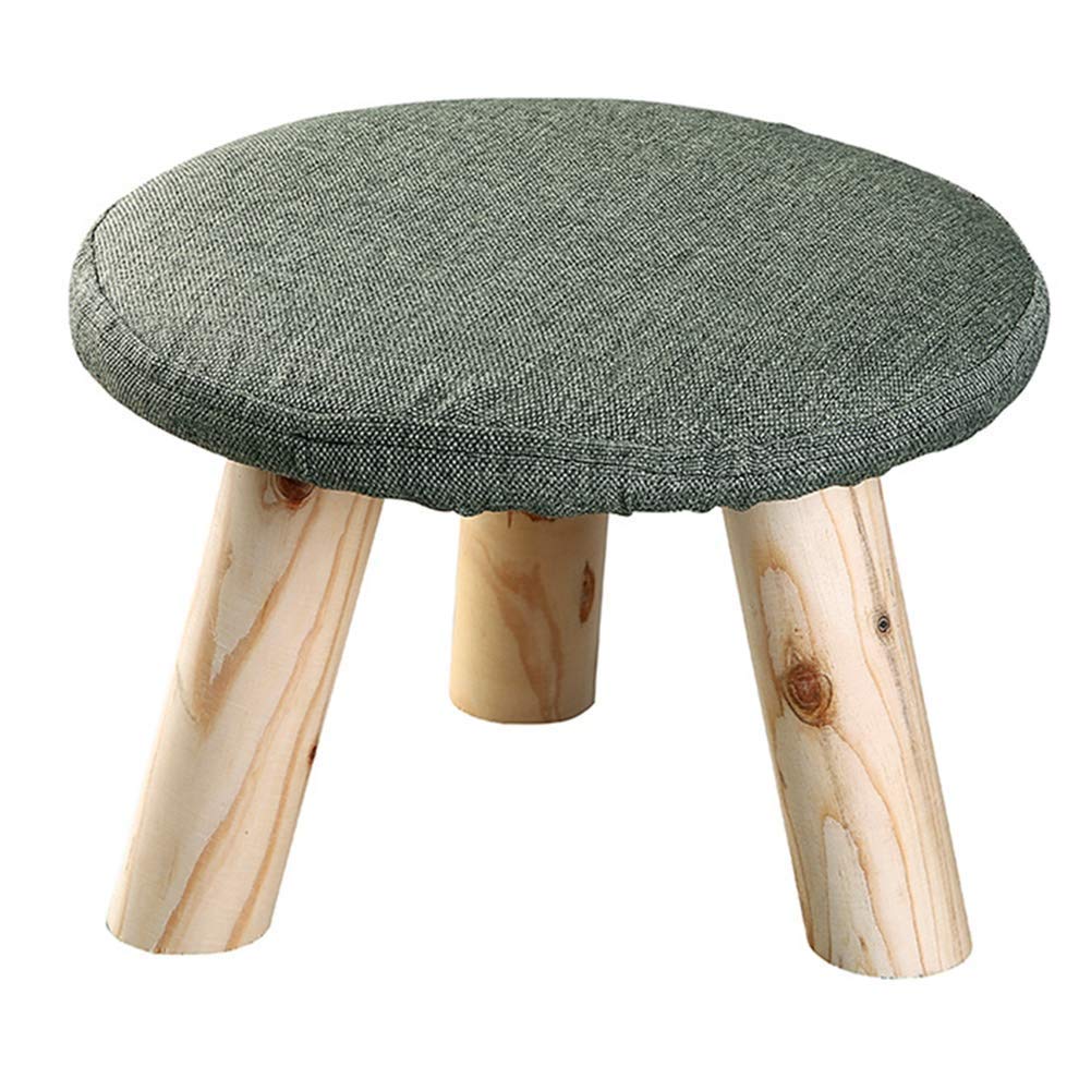 Tabouret repose-pieds rembourré de haute stabilité en bois