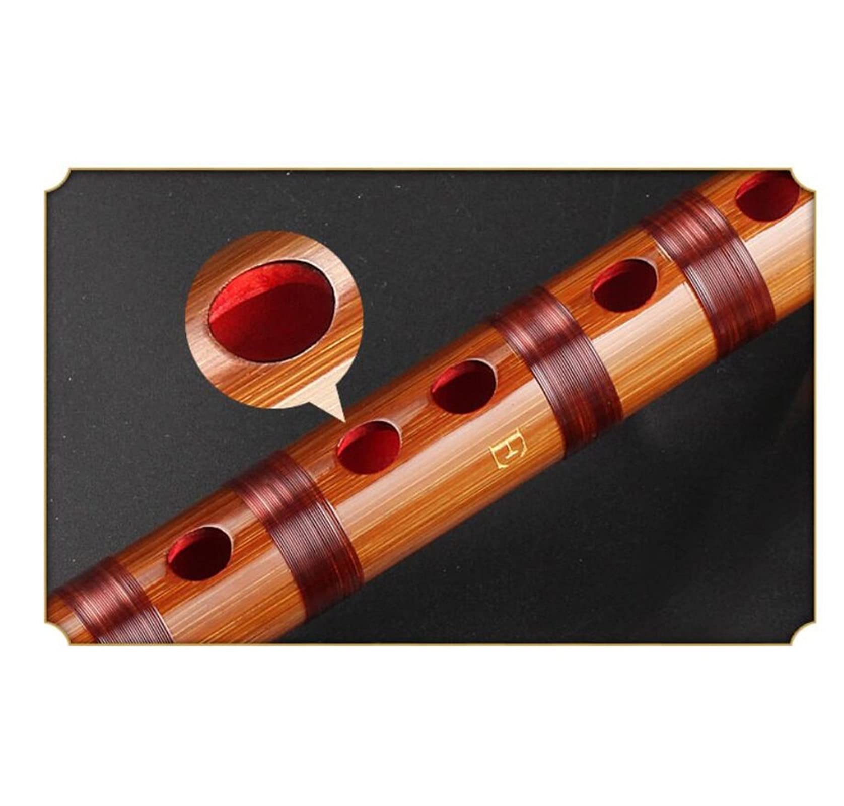 dizi Bitterer Bambus High-End-Kupferflöten-Instrument Erwachsene Professionelle Spielen Erwachsene Flöte Chinesische Musical-Dizi-Klarinette G/F/E/D/C-TUNE Bambusflöten(G)