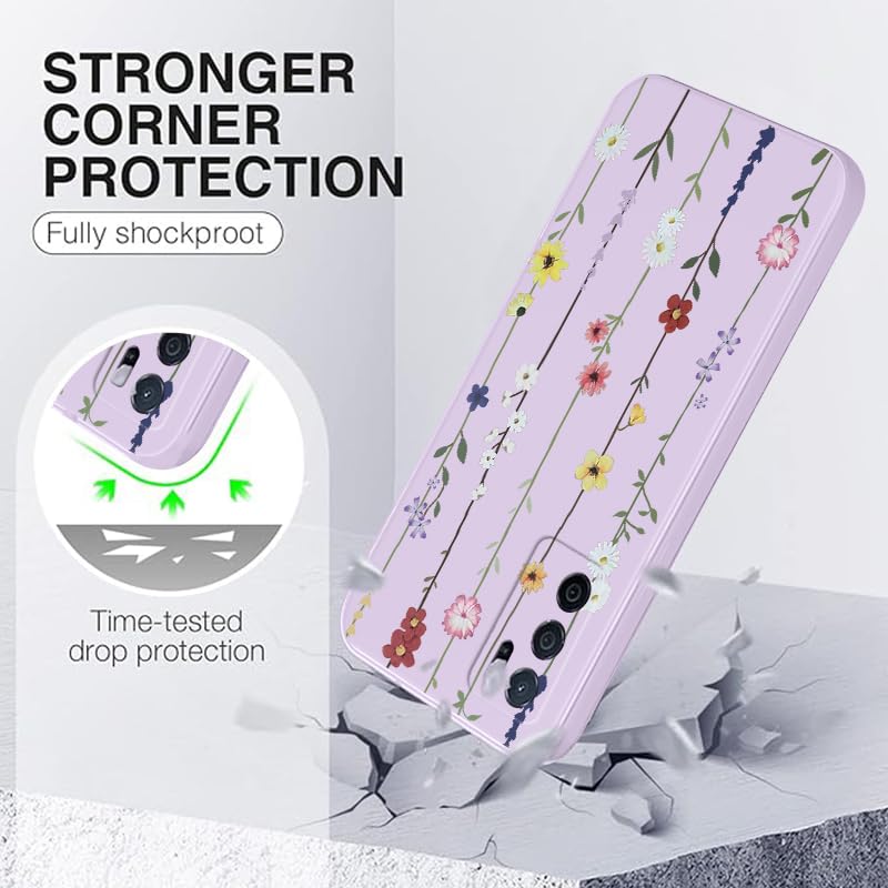 WOKEZ Silikonfodral med Blomma för Honor X6a - Ultratunn & Stöttålig