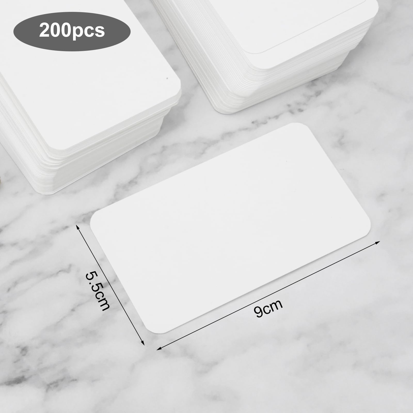 200 Cartes En Papier Kraft - Cartes Vierges - Jeu De Cartes