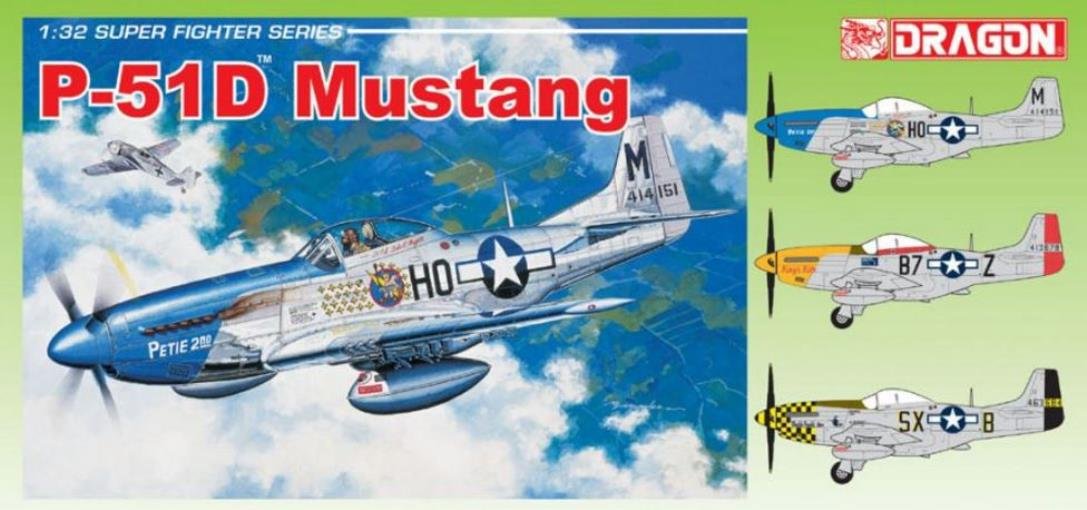Amazon.com: P-51D Mustang Fighter w/Photo-Etched 1/32 Dragon