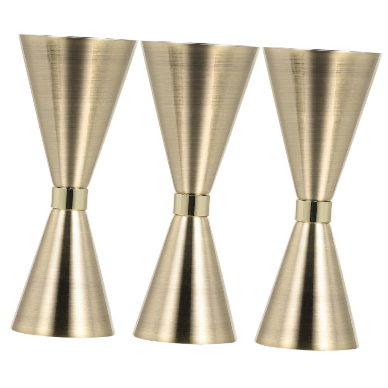 MAGICLULU 3pièces Jigger à Cocktail Acier Inoxydable Doseur De Outil De Mesure Élégant pour Bar Et Maison Pratique Et Décoratif