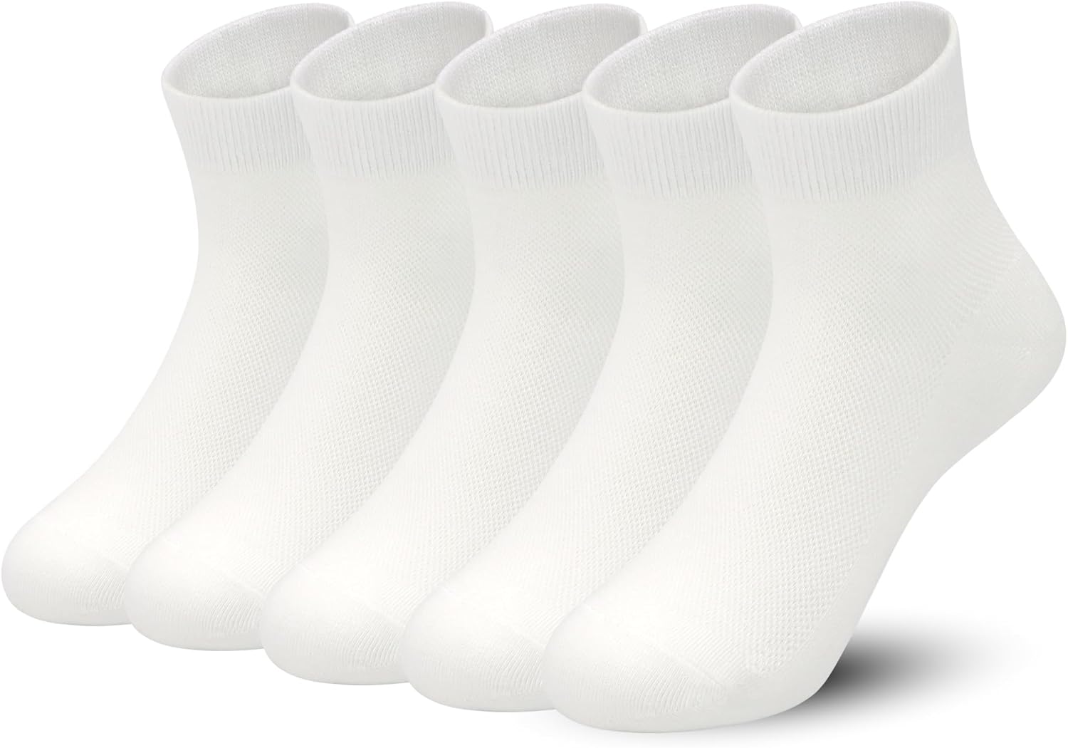 SERISIMPLE Kids Viscose Bamboo Above Ankle Socks Breathable Thin Summer Crew Comfortable Mesh Girls Boys Socks 5 Pairs