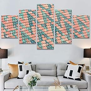 SIGNWIN 5 Panel Canvas Wall Art Modern Art...