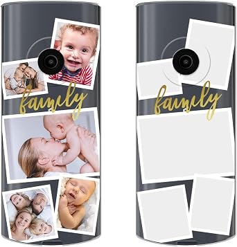 Styletify Custom Phone Case for Nokia 110 4G 2023,Multi-Picture Collages Personalized Photo Text Case Anti-Scratch Drop Proof Protective Cover Black Soft Case Customized Gift Xmas Family