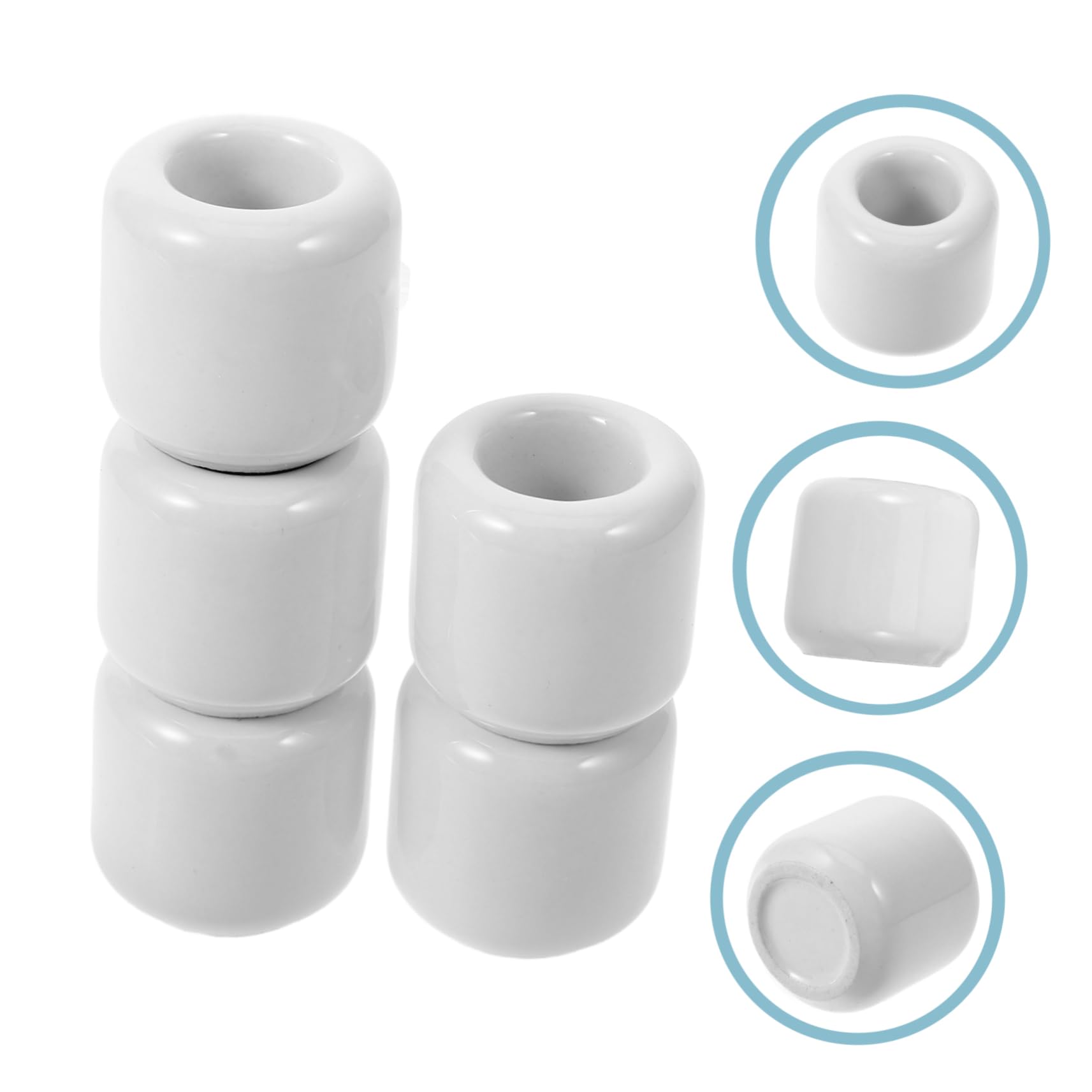 PRETYZOOM Portacandele Decorativo Da Tavolo 3 Set Mini Portacandele in Ceramica Per Campanelli E Candele Per Matrimonio 5 Pezzi * 3