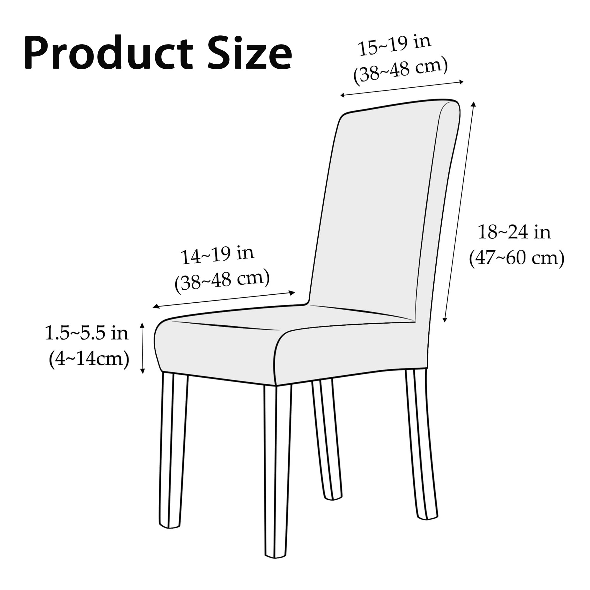 Set di 4 coprisedie in pelle sintetica elasticizzata, protezione impermeabile e oleorepellente, universali, per sala da pranzo, cucina, hotel, banchetti, grigio chiaro