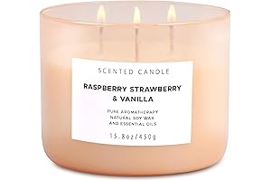 Raspberry, Strawberry, and Vanilla Scented Candles for the Home