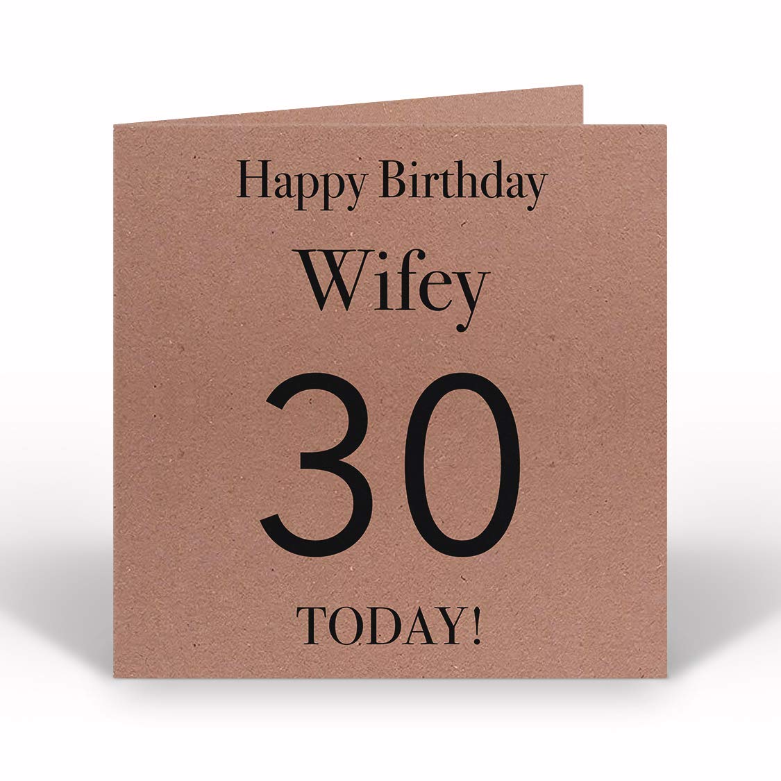 wife 30th birthday card