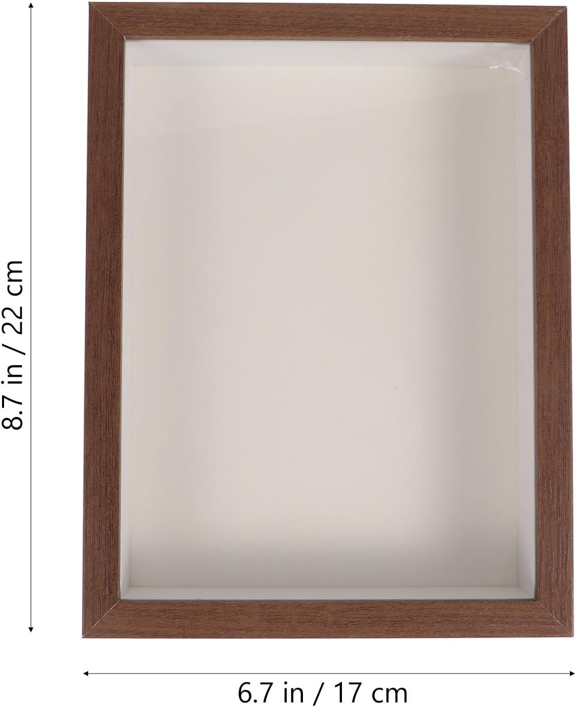 Gadpiparty Hollow Wooden Picture Frame for Specimen Display and Desk Decor