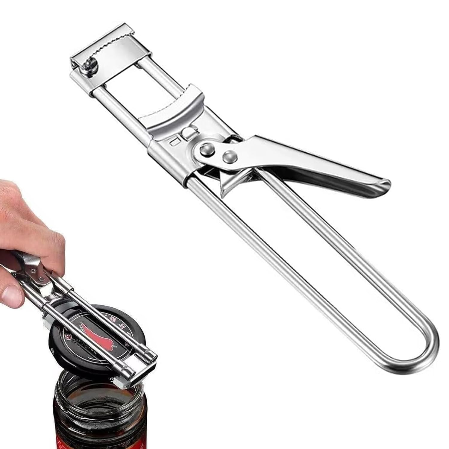 Photo 1 of Master Jar & Bottle Opener, Adjustable Multifunctional Stainless Steel Can Opener Jar Lid Gripper, Manual,Kitchen (1)