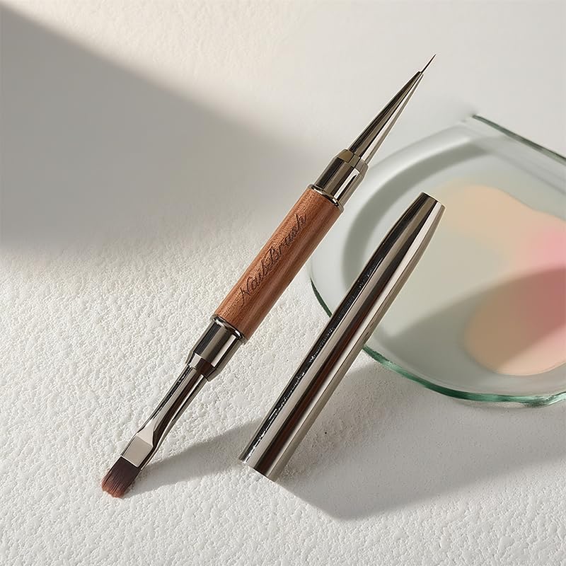 2 Pcs Nail Dotting Tools Double-Head Multi-function Nail Art Brushes Drawing Pen for Na-il Design Striping Na-il Art