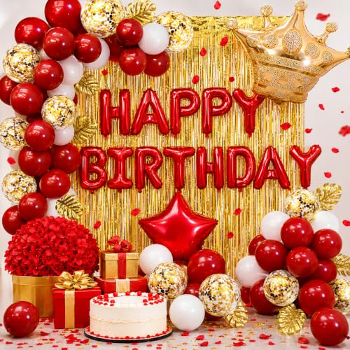 Toylin Red Birthday Decorations for Girls