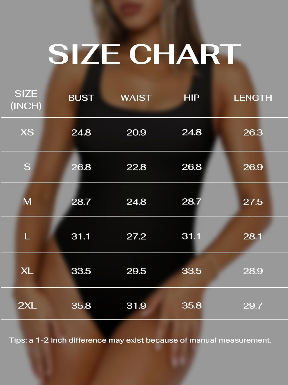REORIA Tank Top Bodysuits for Women Ribbed Scoop Neck Sleeveless Slimming Basic Body Suit Tops Going Out Outfits 2026 Summer - Image 7