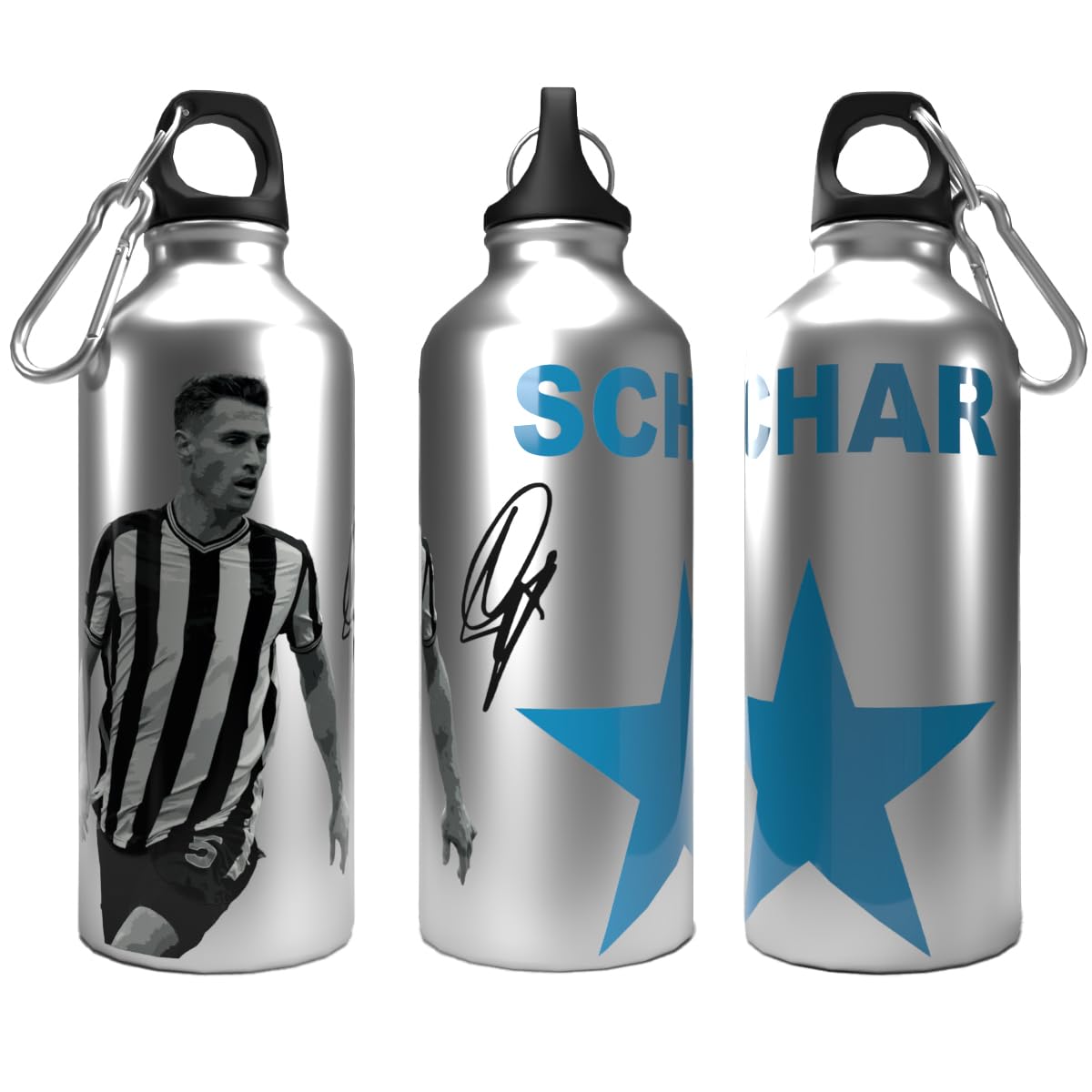 Partisan Newcastle Bottle Schar 2-Lid Aluminium 600ml Silver