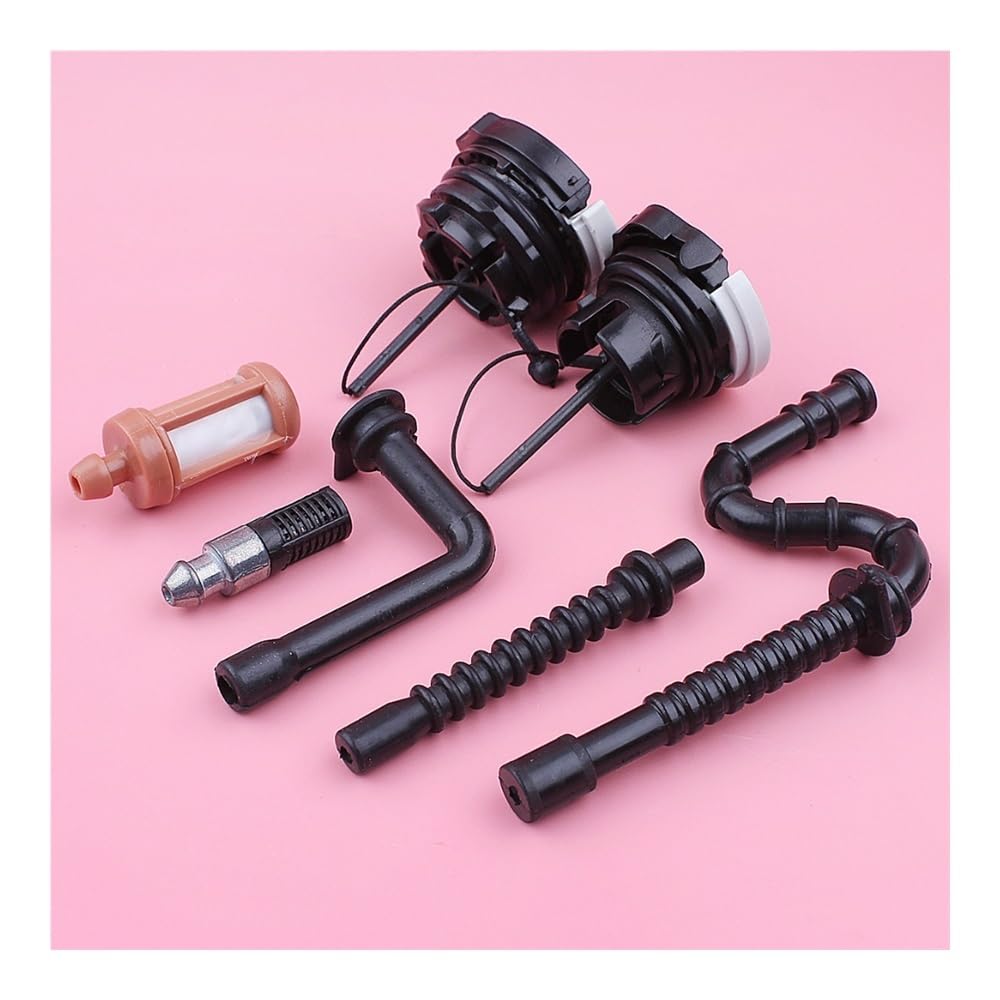 Kit de Tapa de Manguera de línea de Impulso de Filtro de Combustible y Aceite Compatible con MS260 026 MS 260, Pieza de Repuesto for Herramienta de jardín