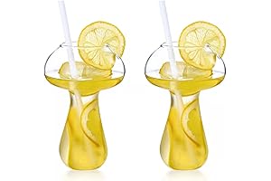 8.5 oz Mushroom Shaped Glass Cups