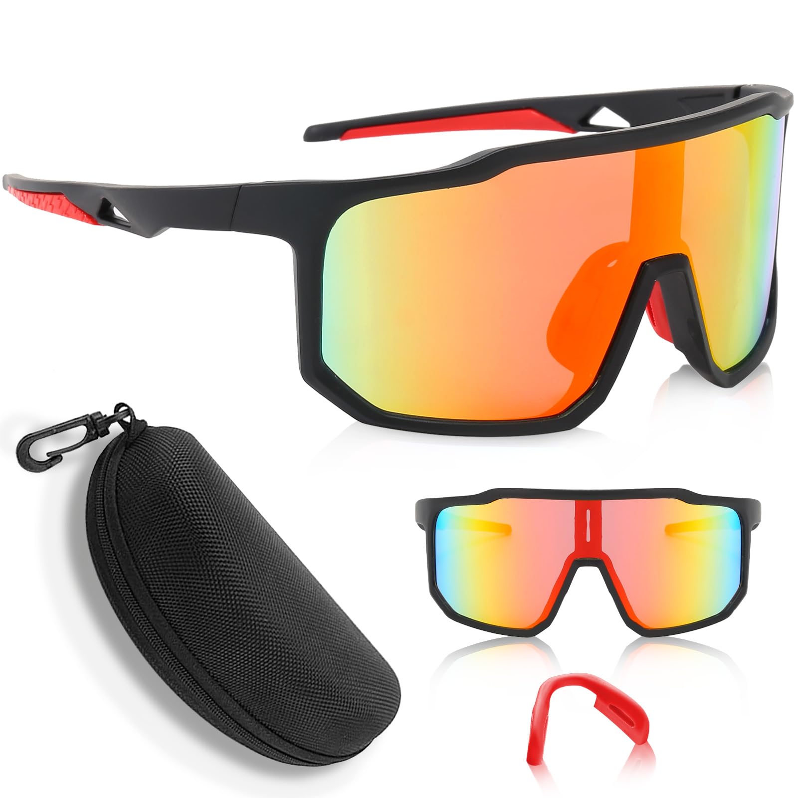 Lunettes De Vélo Polarisées - Protection UV400 - Anti-Éblouissement - Sport Outdoor Cyclisme Homme Femme