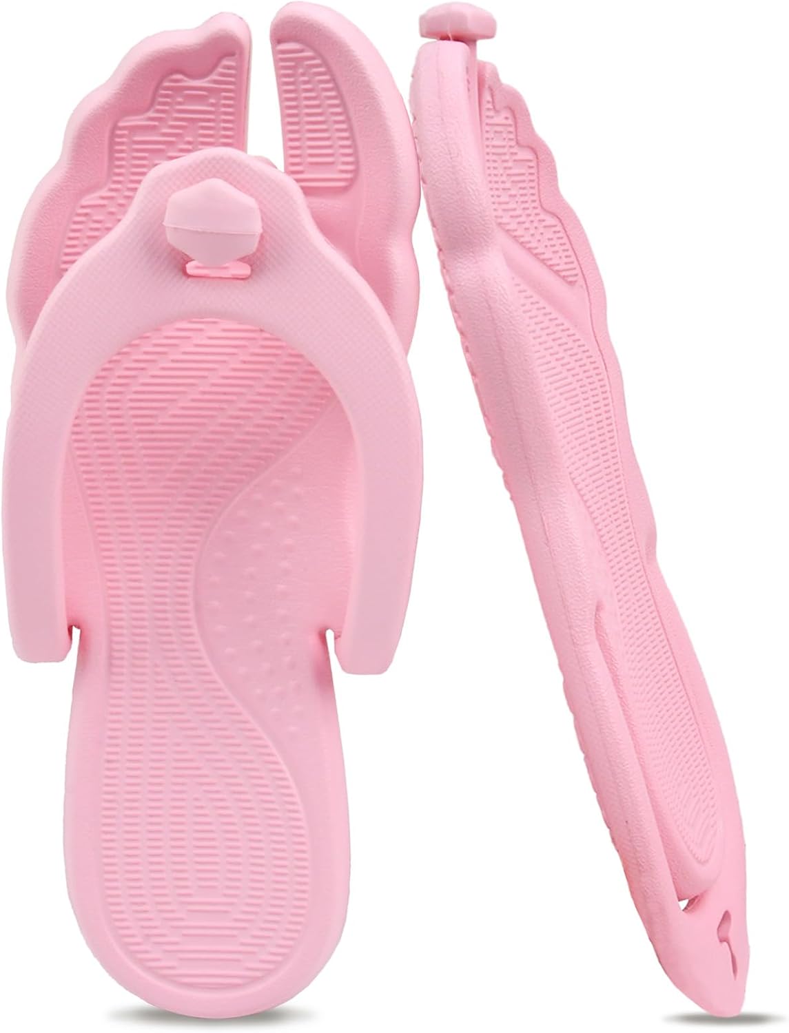 ZOORON Flip Flops for Women Men Shower Shoes Foldable Beach Sandals Travel Slippers for Women Lightweight Non-Slip Quick Drying