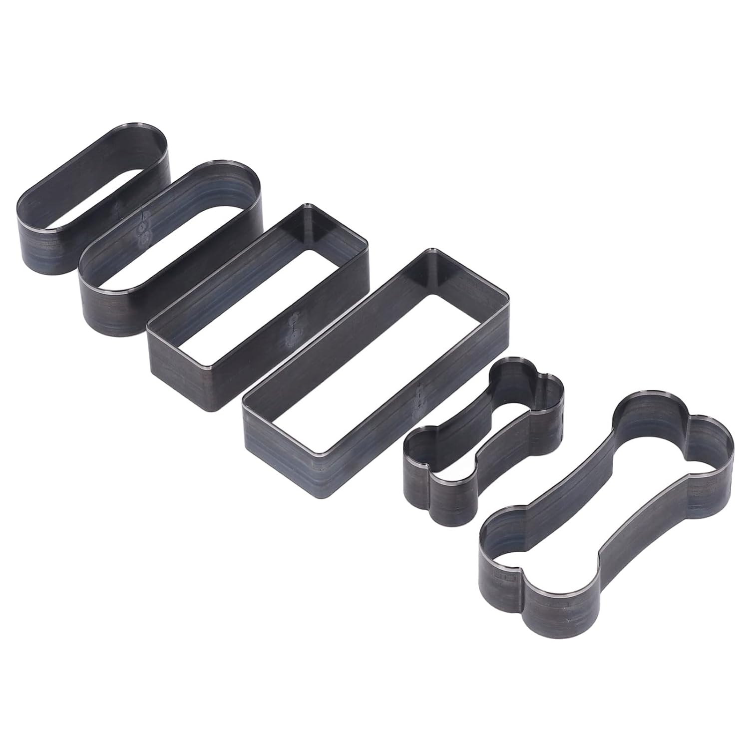 Leather Cutting Dies with Storage Case, Hollow Rectangle Hole Punch Cutter Oval Metal Cut Dies Manual Punching Machine Making Craft Kit for DIY Handmade Home Decoration Belt Key Chain Jewelry