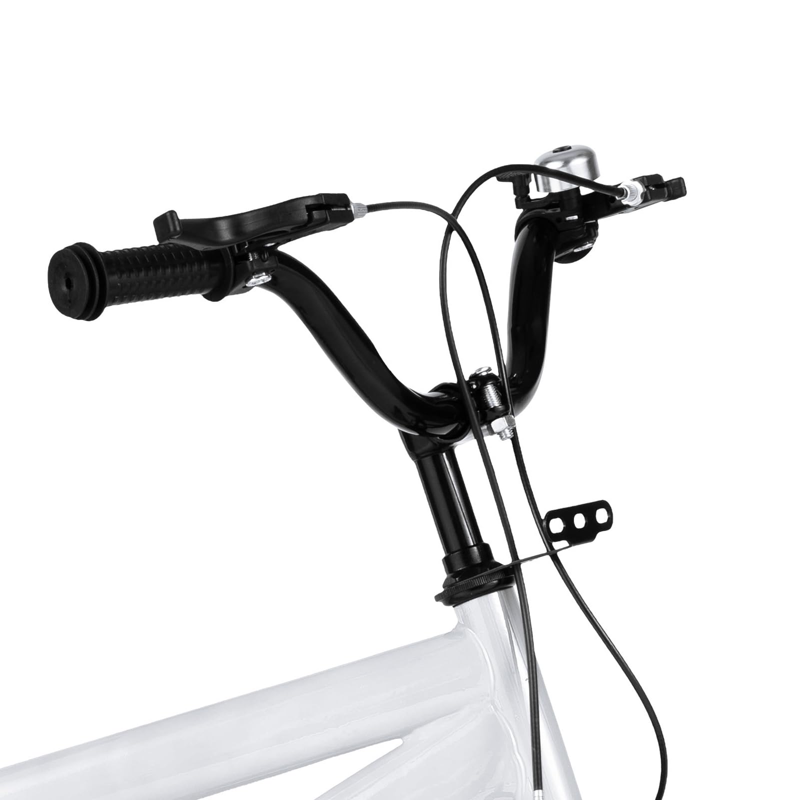 Bicicletta per bambini da 14 pollici con ruote di supporto per bambini da 4 a 8 anni, bicicletta per bambini e bambine per imparare a fare la bicicletta, regolabile in altezza con protezione