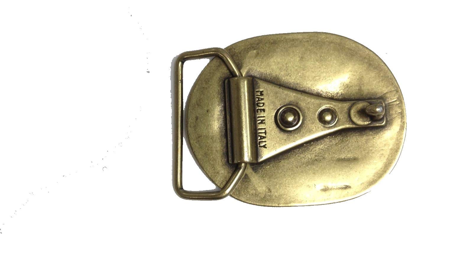 CHARRO El B620 Fibbia per Cintura Uomo Donna Finitura ORO