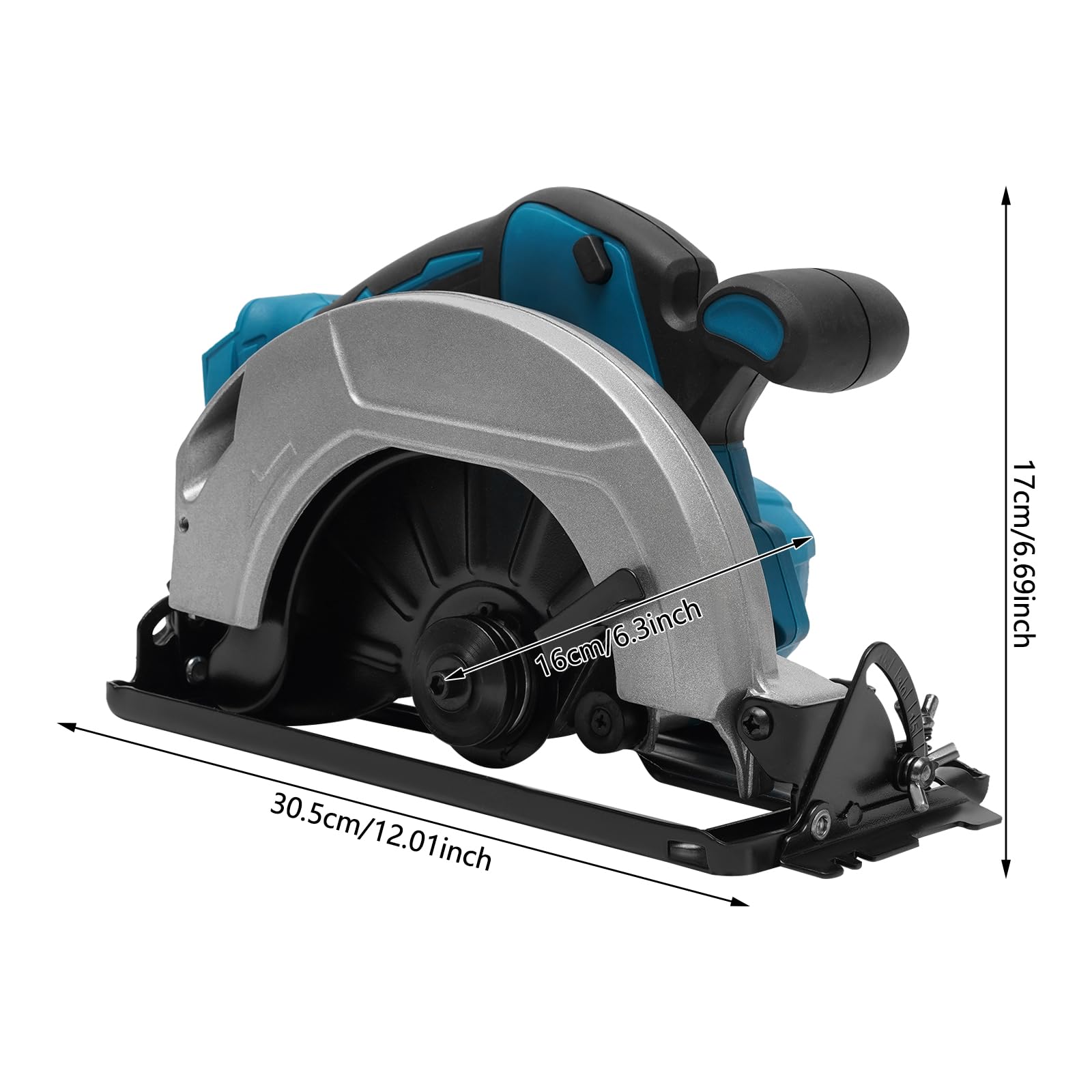 Sierra circular manual, 750 W, 2000 rpm, potente motor, profundidad de corte 90 mm (0-45º), corte ajustable, extracción de polvo, para cortar madera, renovación de casa, hecha a mano