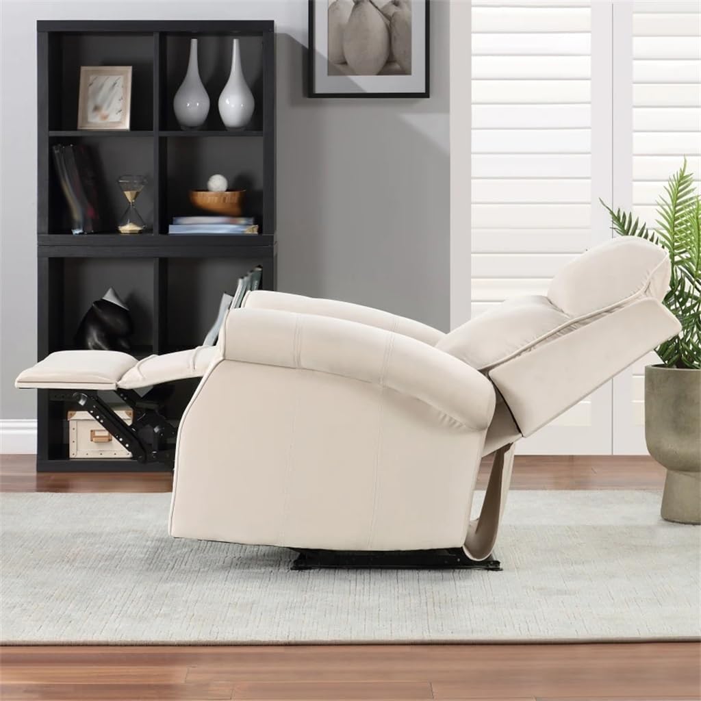 Oversize Upholstered Single Sofa Recliner Chair with Soft Fabric and Overstuffed Armrests,for Living Room