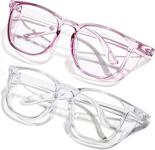 Miniatura 8 de Gafas de seguridad antivaho transparente con bloqueo de luz azul para protección ocular, gafas de enfermería para mujeres y hombres