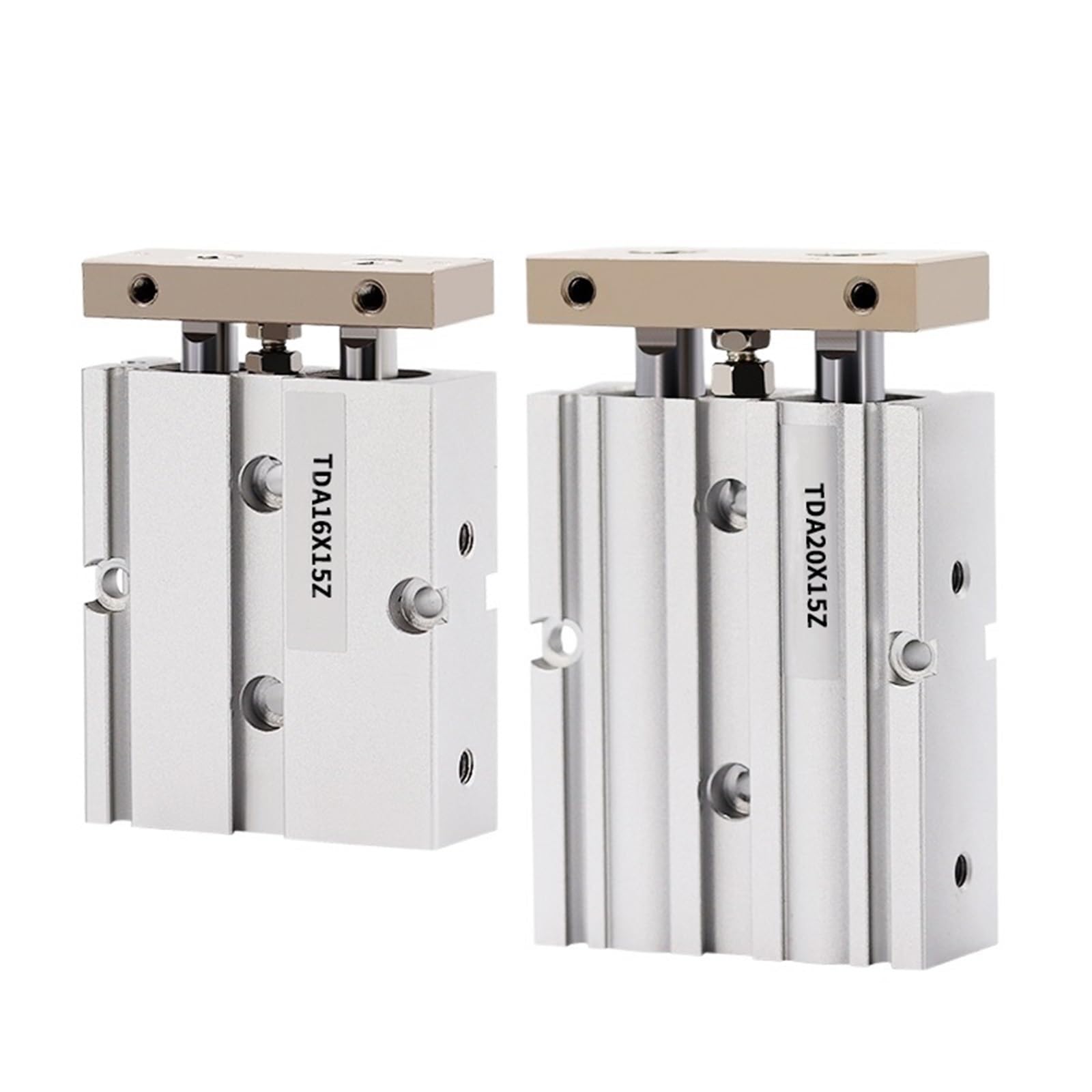 Cylindre pneumatique TDA 16mm anti-rotation à double piston robuste