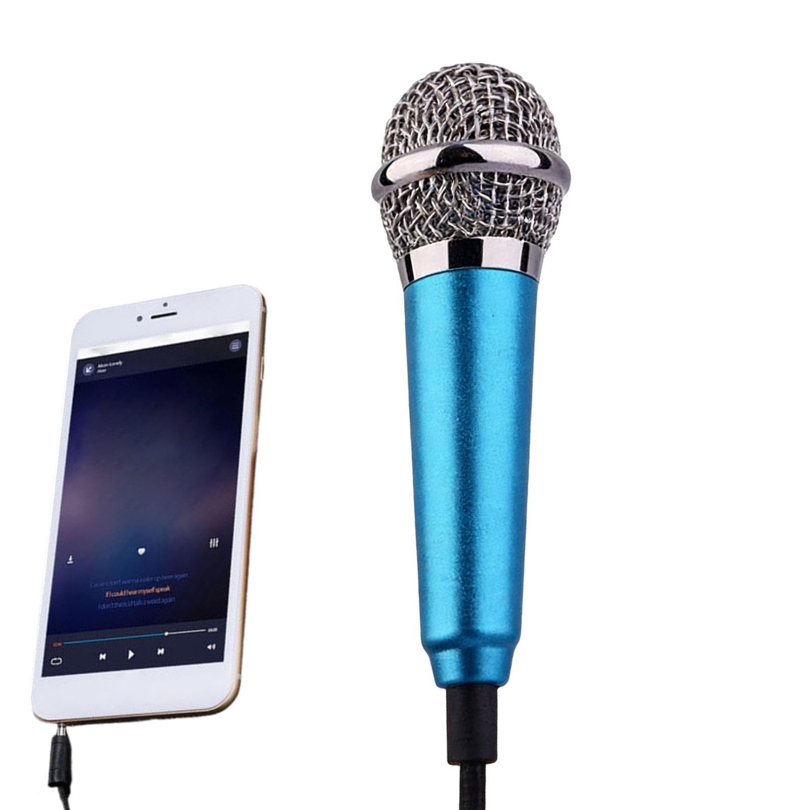 Portable Recording Voice Microphone, 5.8cm, Aluminum Alloy Mini Vlogging Gear, Compact External Audio Tool for Social Media, Content Creation, Interviews