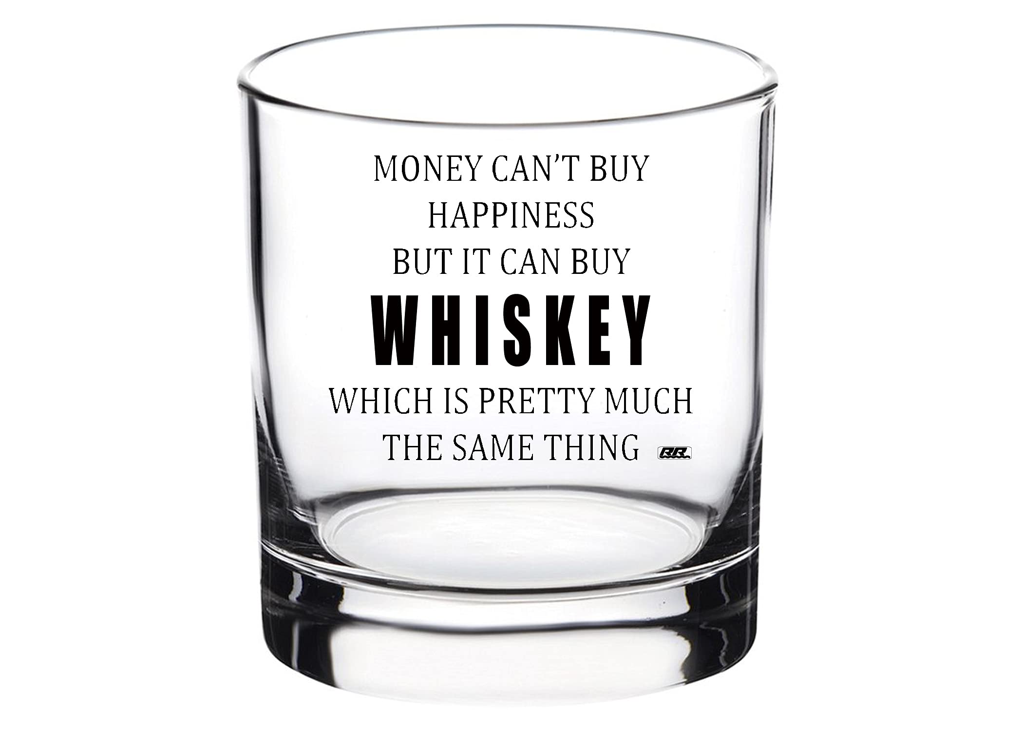 Lustiges Whiskeyglas „0% Liberal“ – 340 Ml, Konservativ/republikanisch – Spülmaschinenfest, Geschenk