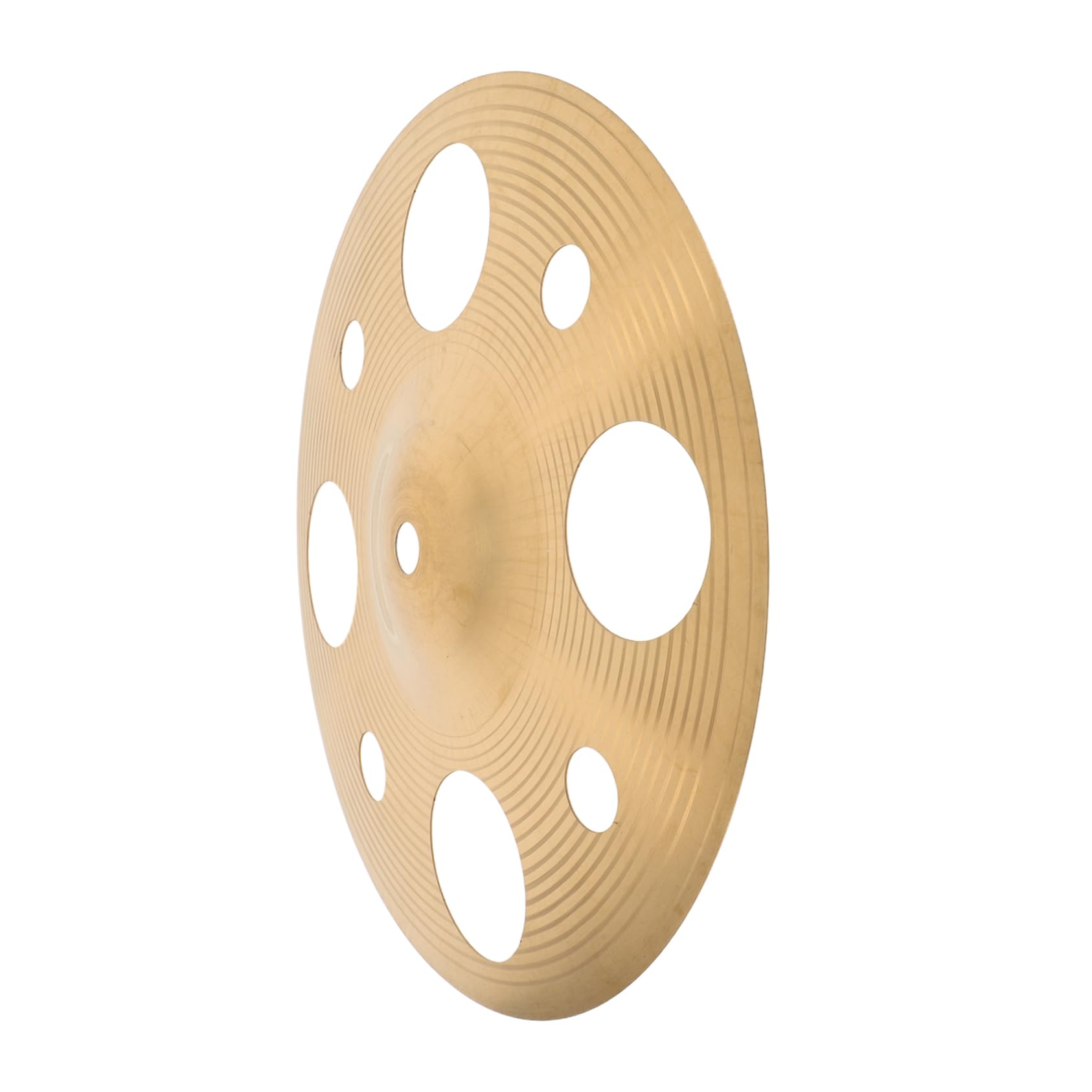 VANZACK Alloy Crash Cymbal with Hole Comfortable Hand Cymbals for Enhanced Sound Penetration Lightweight Design for Outdoor Music Creation Band Rehearsals