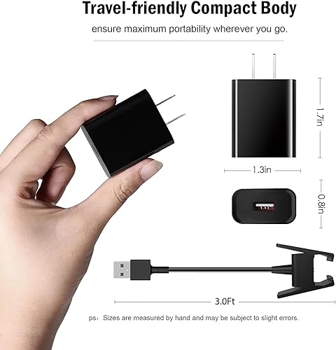 Miniatura 5 de Cargador rápido para Fitbit Charge 2 Cable de carga USB de repuesto para Fitbit Charge2 Smartwatch Adaptador de pared